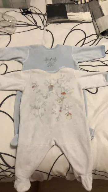 Lot de 2 pyjamas velours