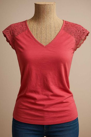 Haut debardeur rose Lulumary Taille S Neuf 