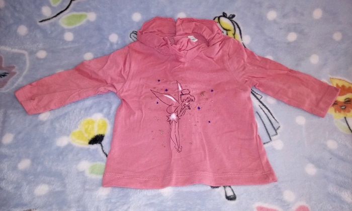 T-shirt disney fée clochette 3 mois neuf