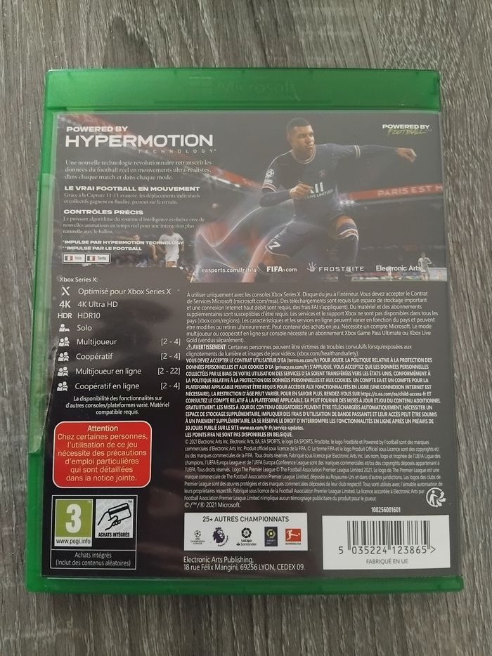 Jeux vidéo xbox fifa22 neuf - photo numéro 3
