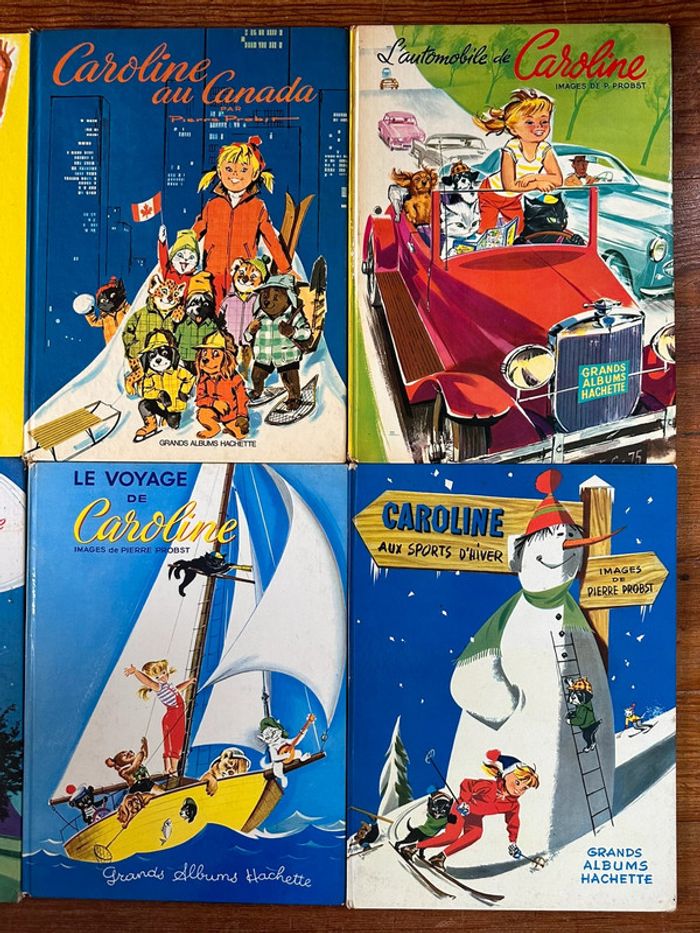 Lot de 6 livres Caroline Grands Albums Hachette Pierre Probst anciens années 60 - photo numéro 2