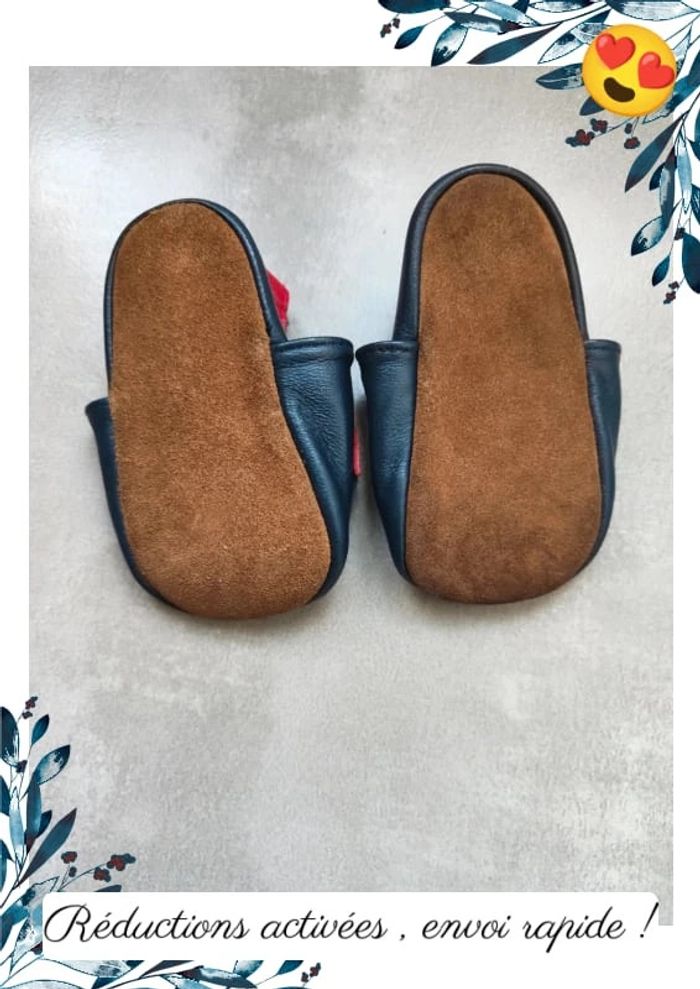 Chaussons pompiers bébé 0/6m - photo numéro 2