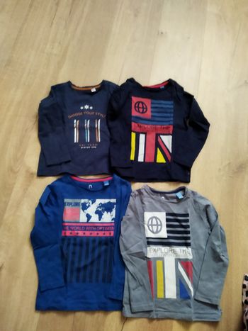 Lot de 4 tee shirts 3 ans Okaïdi 