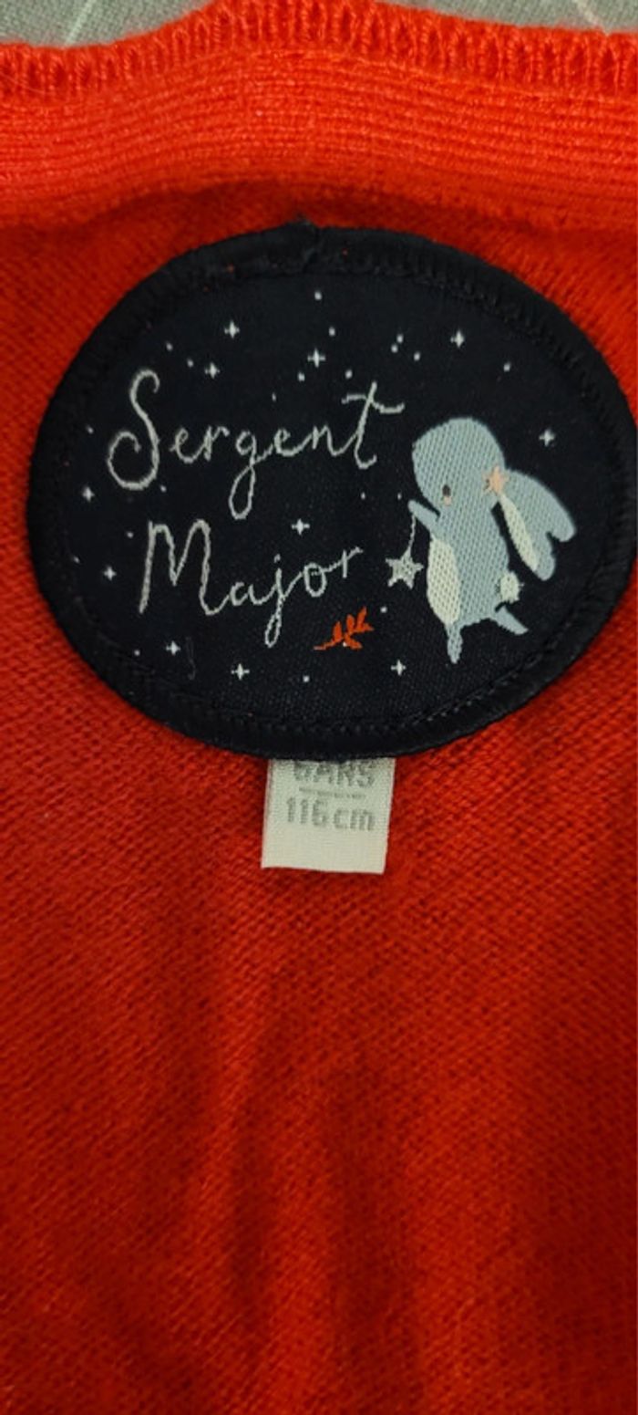 Cardigan  rouge Sergent Major 6 ans - photo numéro 4