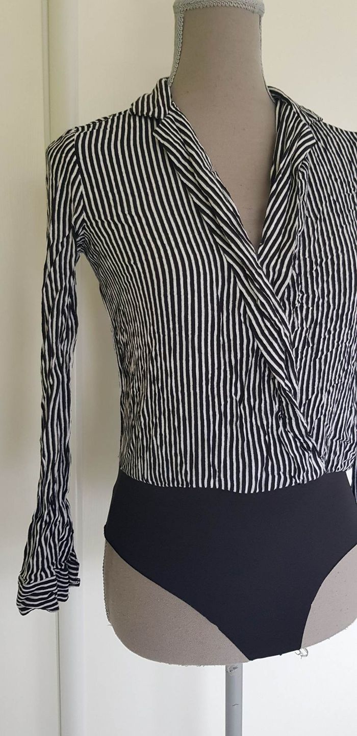 Body chemisier rayé - photo numéro 2