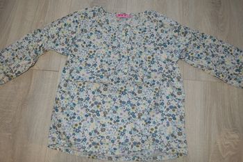 Tunique blouse manches longues fleurs 8 ans NKY