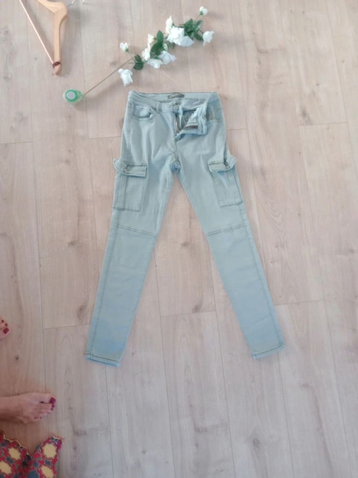 Pantalon femme 36 Street urban vert-de-gris c84 - photo numéro 9