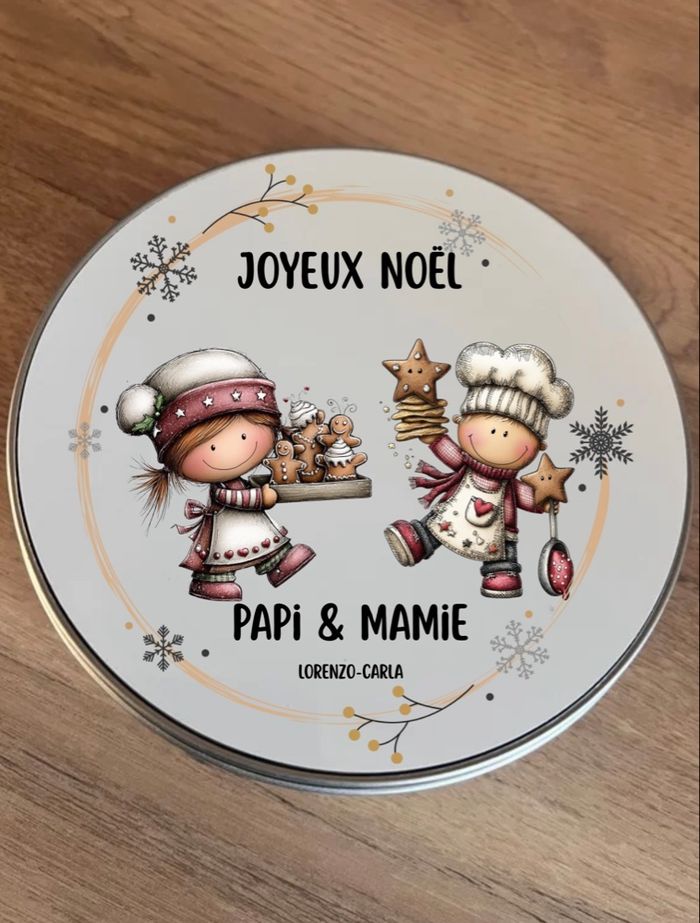 Boîte à biscuits/sablés/gâteaux/chocolats/bonbons personnalisée - photo numéro 6