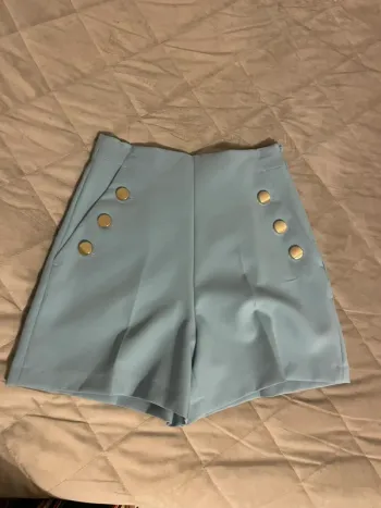 Short bleu ciel Zara
