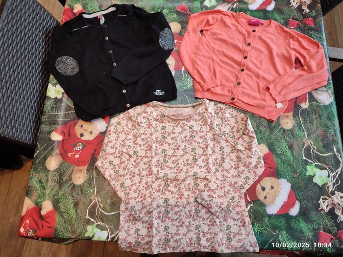 Blouse loupilou et gilets noir orchestra,rose jubel de 7 ans