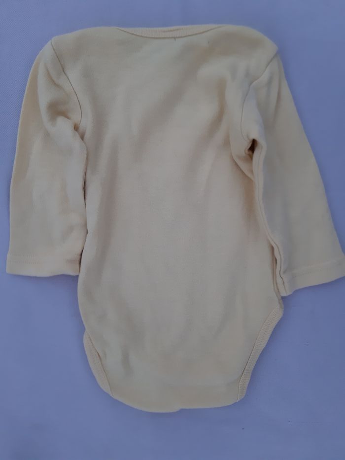 body jaune manches longues fille - couronne - 3 mois - photo numéro 5