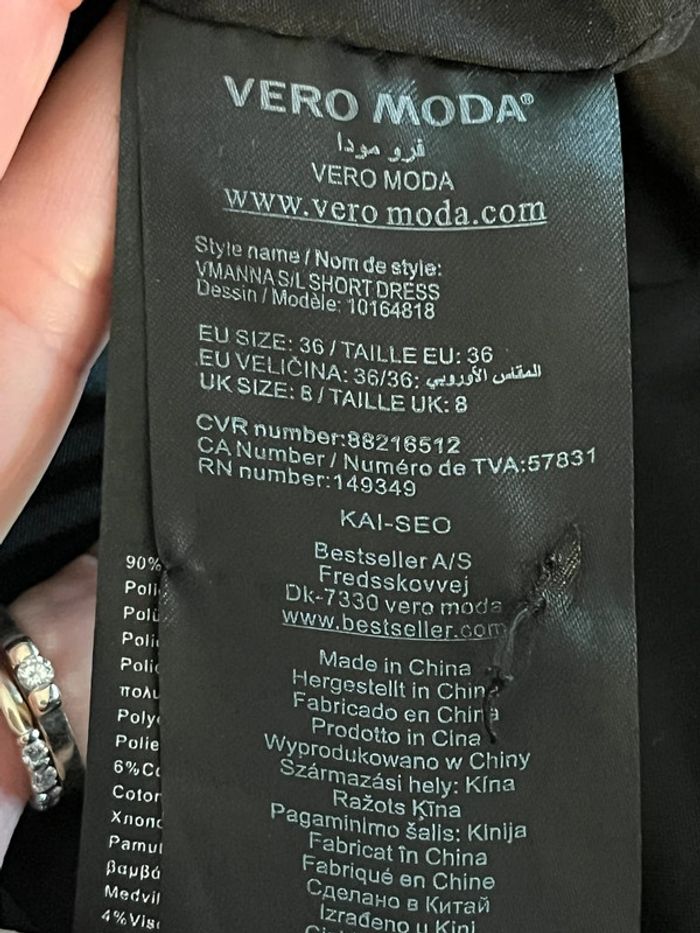 Robe patineuse dorée vero moda S - photo numéro 4