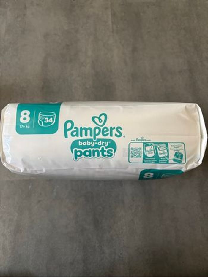 34 couches Pampers baby dry pants T8 NEUF - photo numéro 2