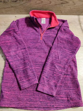 Polaire rose fushia 8ans