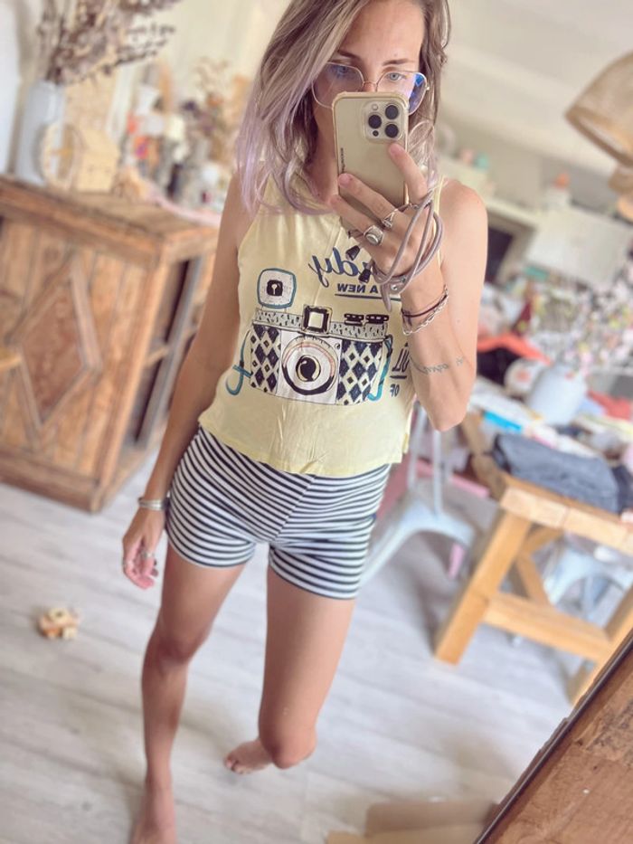 Ensemble short débardeur femme Neuf