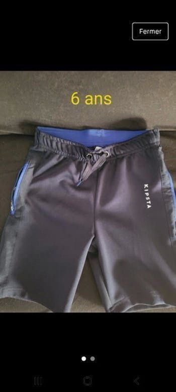 Short kipsta  taille 6ans