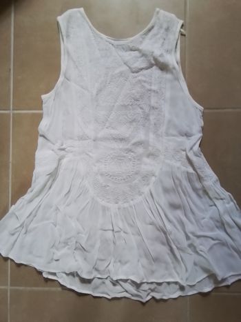 Blouse sans manche blanche femme en XS MANGO TBE