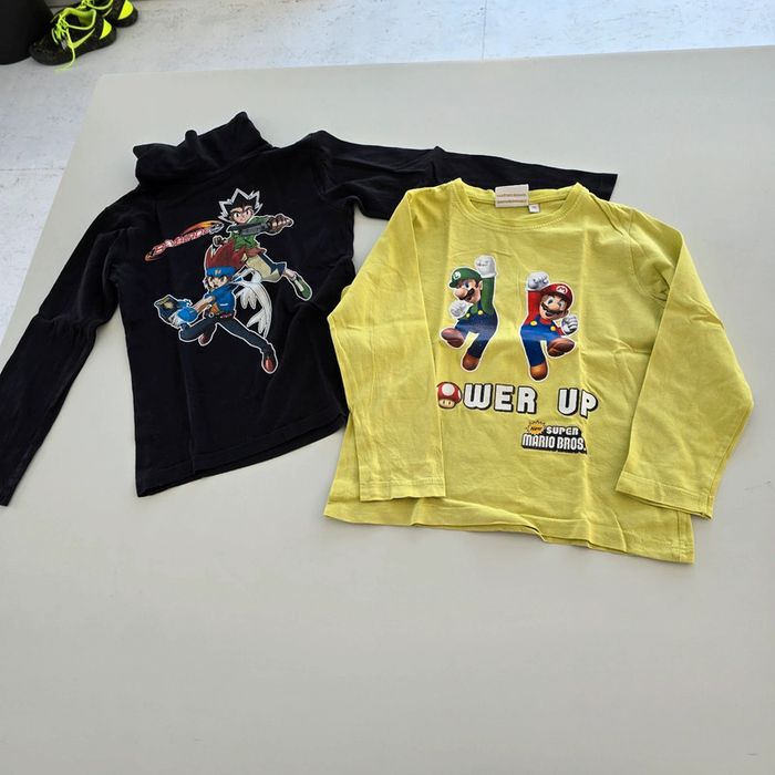 Lot 2 T-shirts manches longues - 8 ans