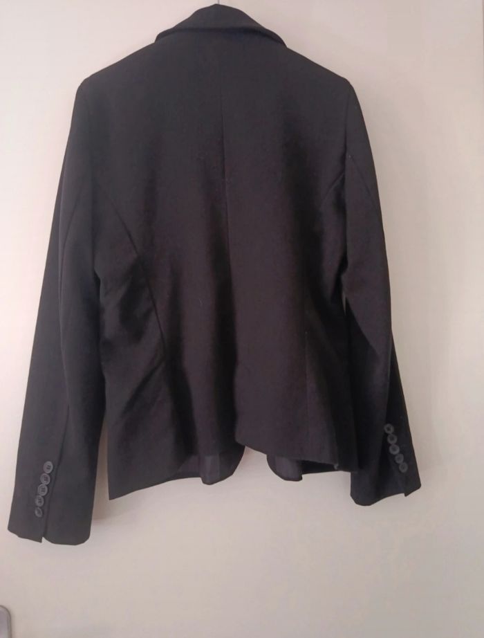 Blaser blazer noir cintré ajusté élégant veste - photo numéro 3