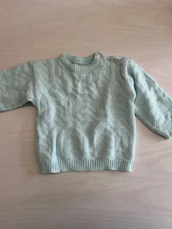 Pull menthe 2 ans