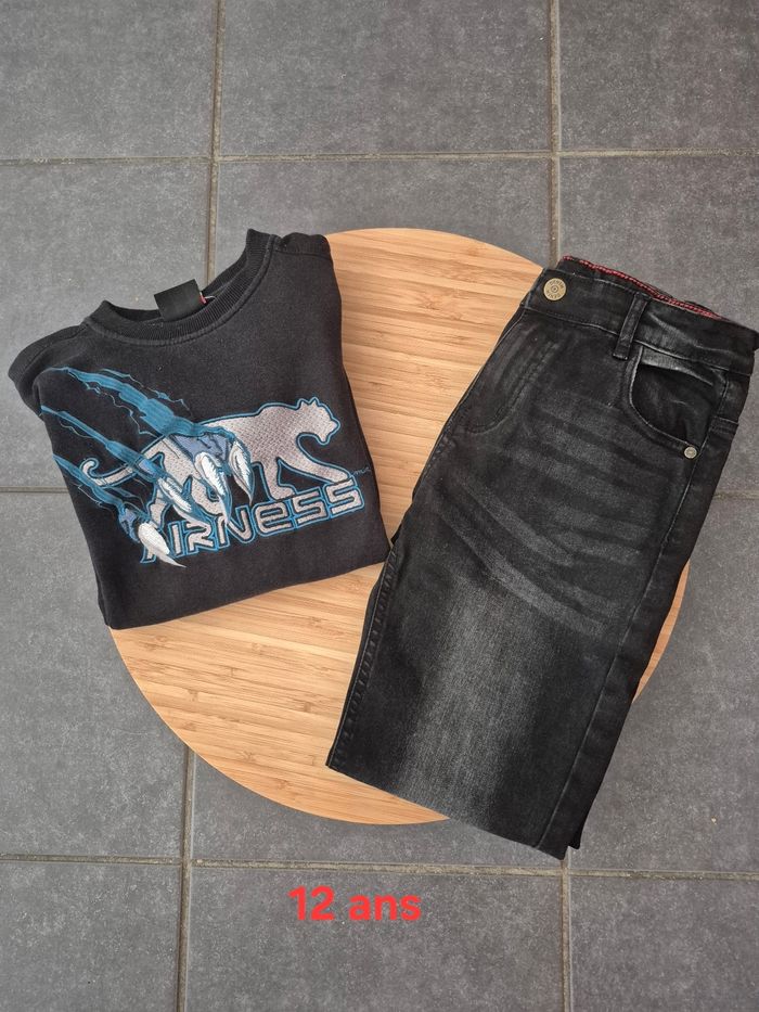 1 jeans + 1sweat airness 12 ans