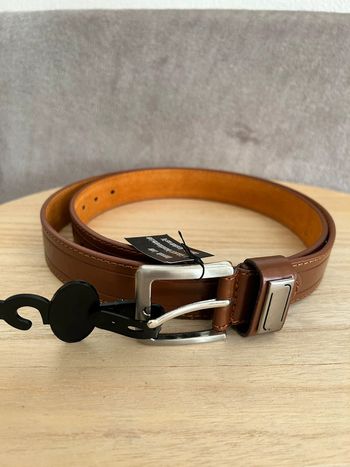 Ceinture en cuir marron taille 115 cm