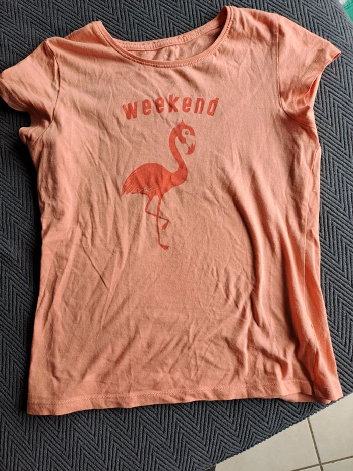 T shirt flamand rose