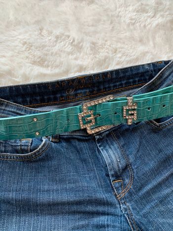 Magnifique ceinture couleur vert d’eau