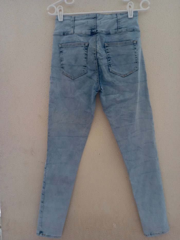 Pantalon jeans Taille haute Taille : 40 - photo numéro 4