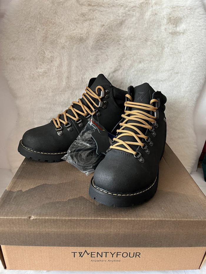 Bottines noires en cuir fourrées à l intérieur 37 - photo numéro 9