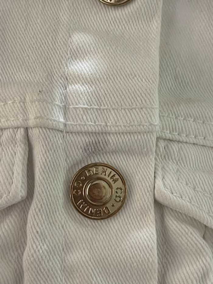 Veste en jean 2/3 ans blanche fille - photo numéro 3