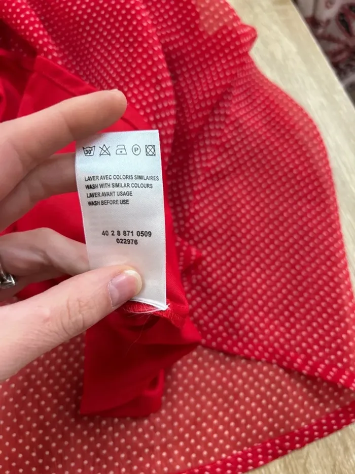 robe femme rouge robe à poids robe été femme taille 40 taille L - photo numéro 10