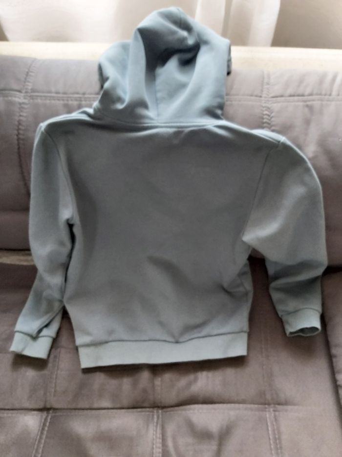 Sweat à capuche gris bleu 12 ans - photo numéro 2