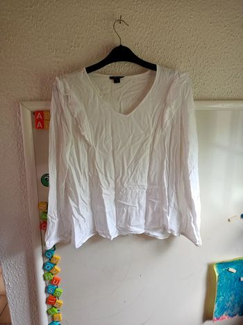 Blouse blanche manches longues