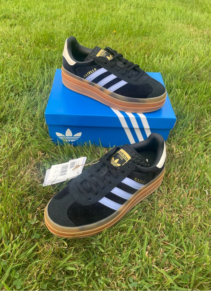 Adidas Gazelle Bold Core Black / Blue Spark / Wonder White - 38 - photo numéro 4