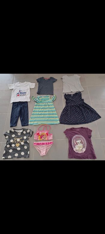 Lot de vêtements été fille en 5-6 ans 