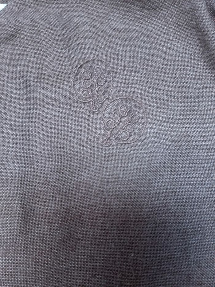 Robe cérémonie élégante chic bébé marron lin - photo numéro 3