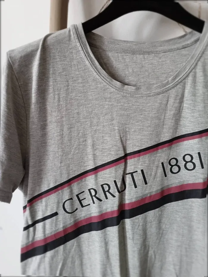 T-shirt gris Cerruti - photo numéro 2
