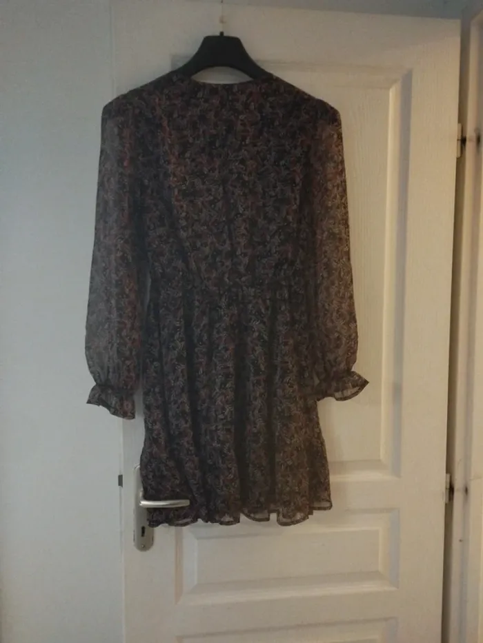 Robe motif rouge et noir taille 36 promod - photo numéro 2