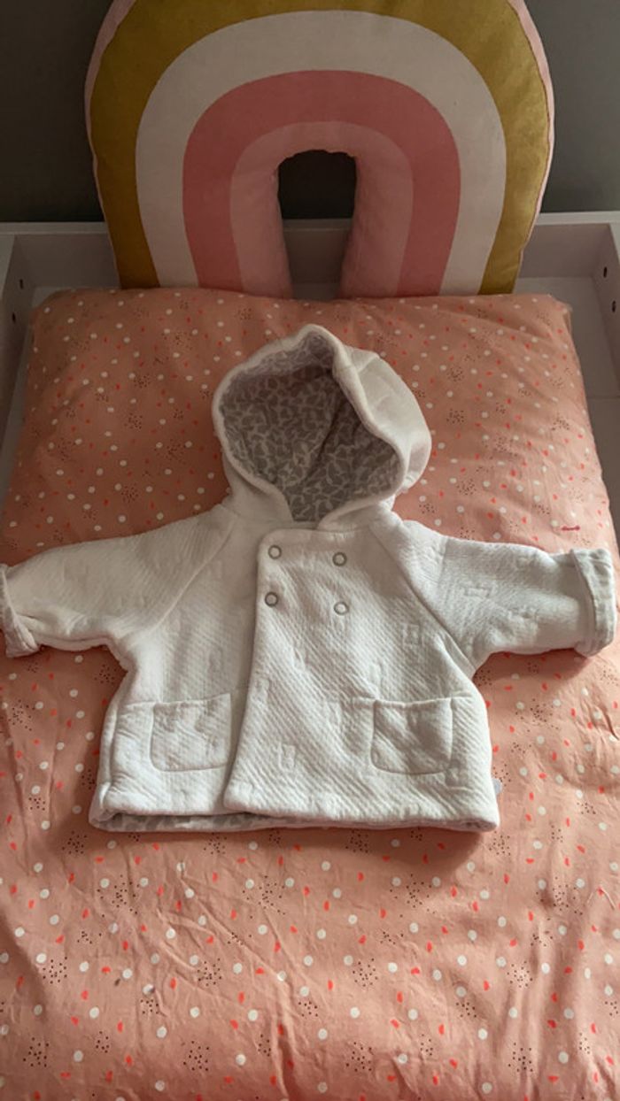 Veste okaidi blanche - photo numéro 4