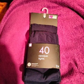 2 Collants opaque fille taille 10/12 ans, Neufs, marque Hema