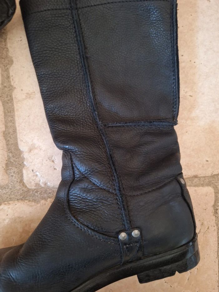 Bottes palladium en cuir grainé - photo numéro 8