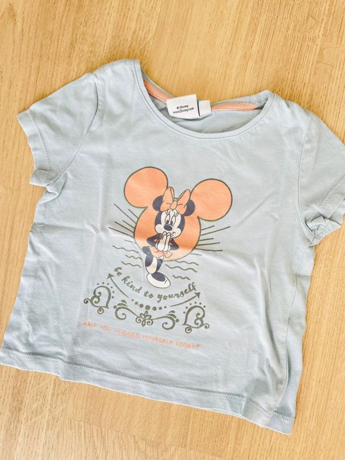 T shirt bleu Minnie Disney, fille taille 3 ans