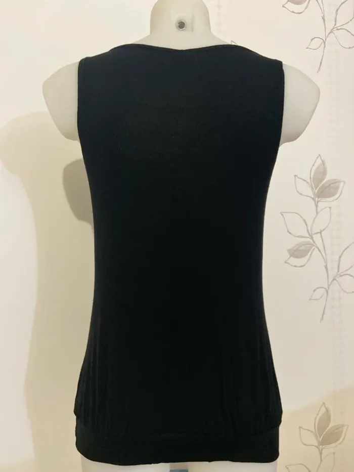 Débardeur noir chic Camaïeu Taille 36 - photo numéro 6