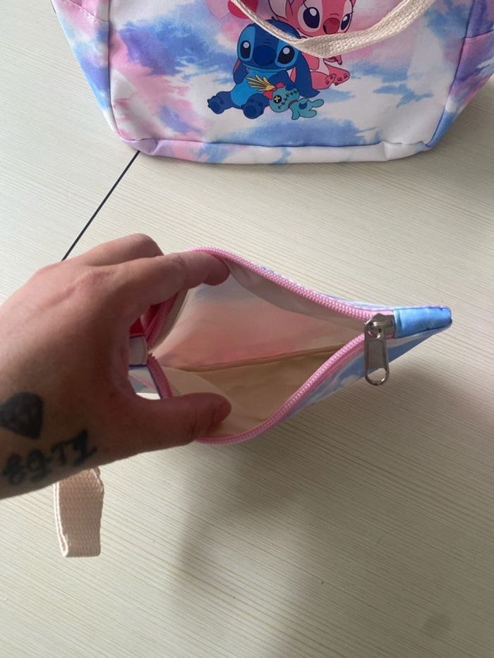 Cartable sac goûté ou sport et trousse neuf stitch - photo numéro 9