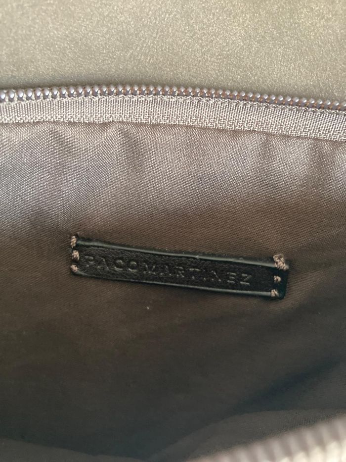 Sac bandoulière Paco Martínez marron suédine 26x17 cm neuf - photo numéro 3