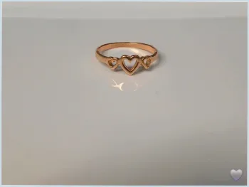 Bague dorée en acier inoxydable