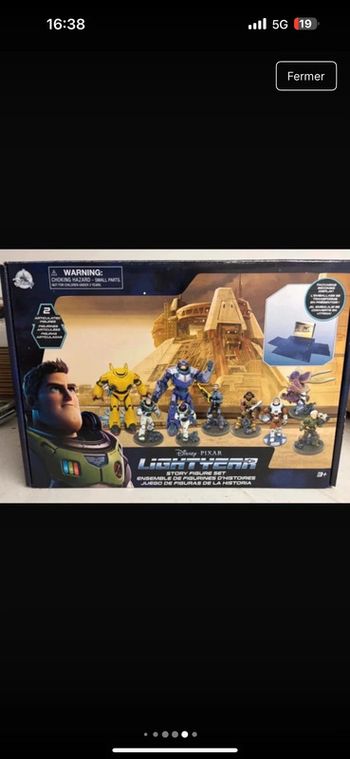 Ensemble de 9 figurines articulées Lightyear Disney – état neuf