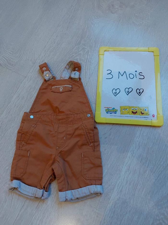 Jolie salopette short obaibi garçon 3 mois