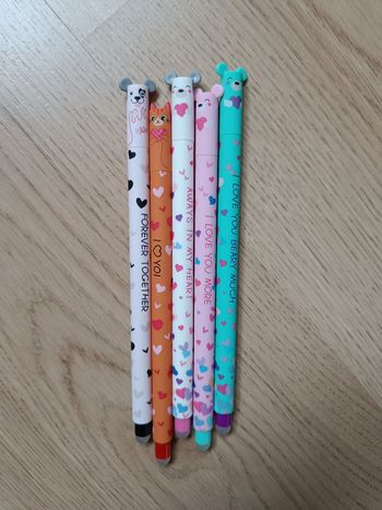 Stylos effaçables Saint Valentin 